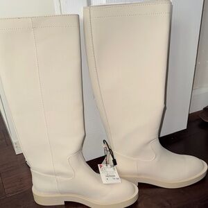 Zara Cream Winter Boots